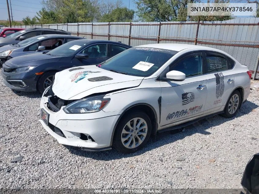 2019 Nissan Sentra S/Sv/Sr/Sl VIN: 3N1AB7AP4KY378546 Lot: 40316190