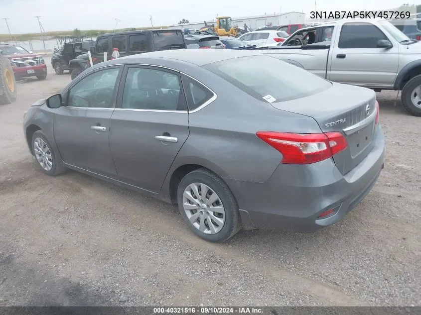 3N1AB7AP5KY457269 2019 Nissan Sentra S