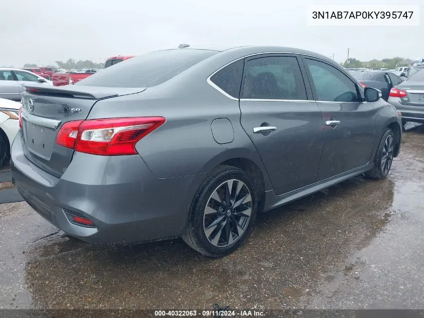 2019 Nissan Sentra S/Sv/Sr/Sl VIN: 3N1AB7AP0KY395747 Lot: 40322063