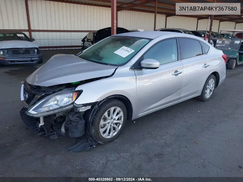 2019 Nissan Sentra S/Sv/Sr/Sl VIN: 3N1AB7AP4KY367580 Lot: 40328902