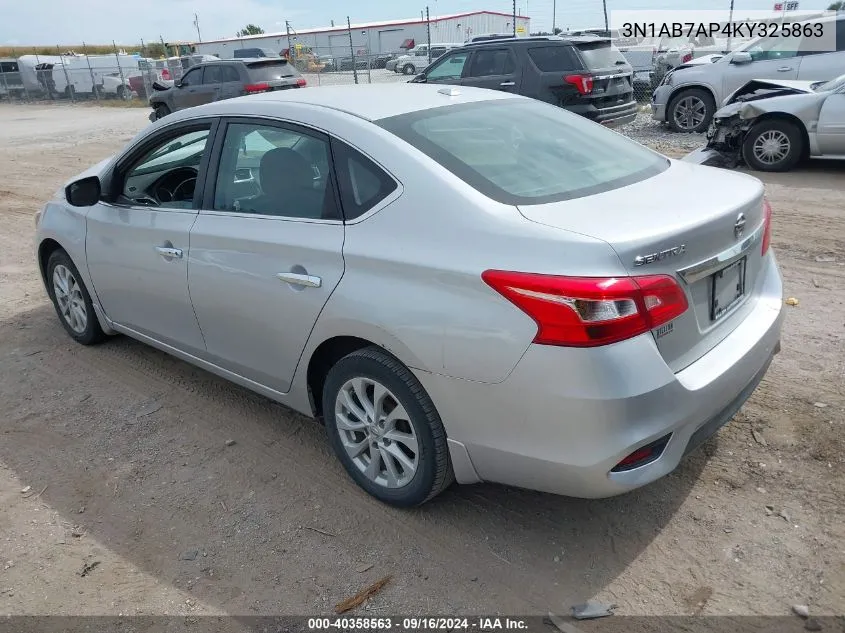 2019 Nissan Sentra Sv VIN: 3N1AB7AP4KY325863 Lot: 40358563