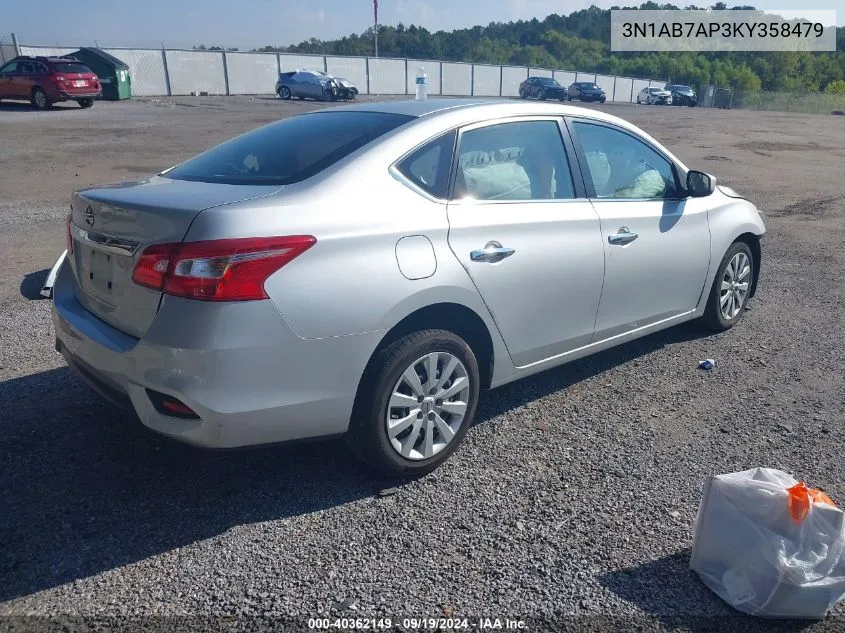 3N1AB7AP3KY358479 2019 Nissan Sentra S