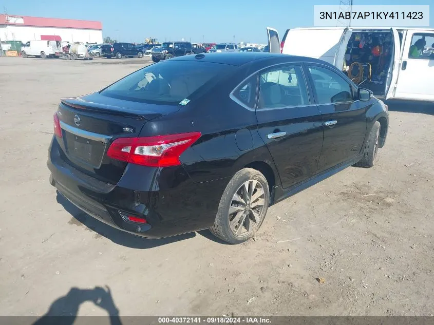 2019 Nissan Sentra S/Sv/Sr/Sl VIN: 3N1AB7AP1KY411423 Lot: 40372141