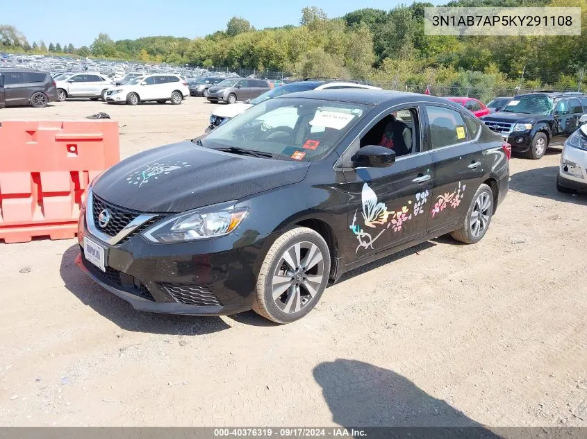 2019 Nissan Sentra Sv VIN: 3N1AB7AP5KY291108 Lot: 40376319