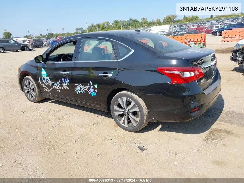 3N1AB7AP5KY291108 2019 Nissan Sentra Sv