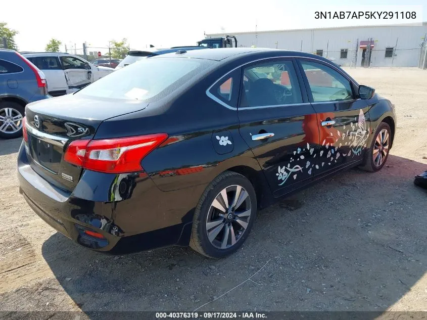 2019 Nissan Sentra Sv VIN: 3N1AB7AP5KY291108 Lot: 40376319