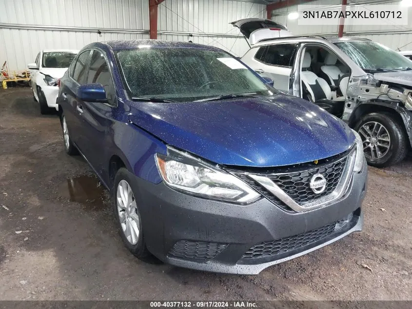 3N1AB7APXKL610712 2019 Nissan Sentra Sv