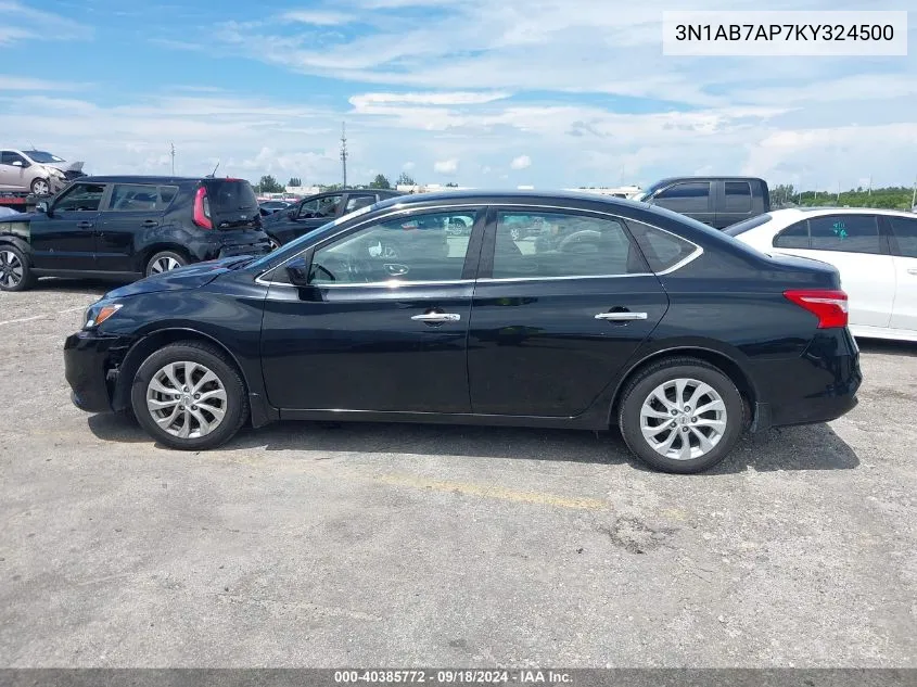 3N1AB7AP7KY324500 2019 Nissan Sentra Sv