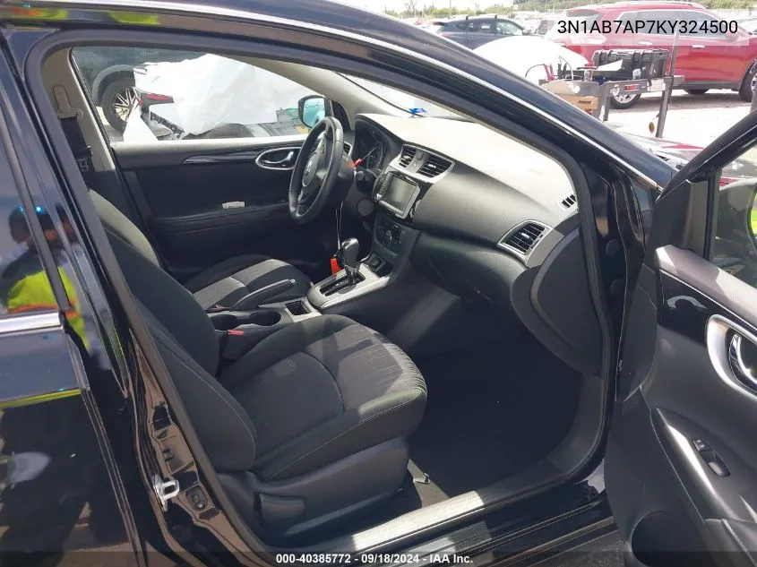 3N1AB7AP7KY324500 2019 Nissan Sentra Sv