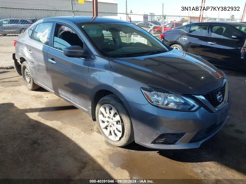 3N1AB7AP7KY382932 2019 Nissan Sentra S