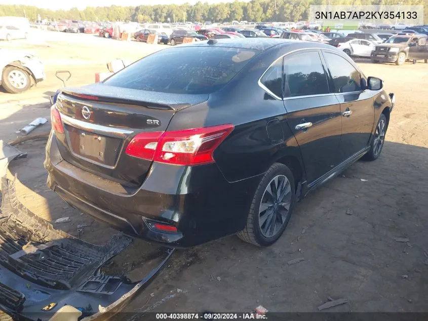 3N1AB7AP2KY354133 2019 Nissan Sentra Sr