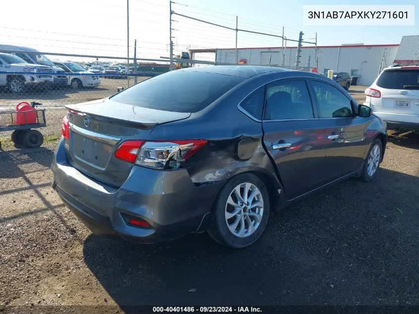 3N1AB7APXKY271601 2019 Nissan Sentra S