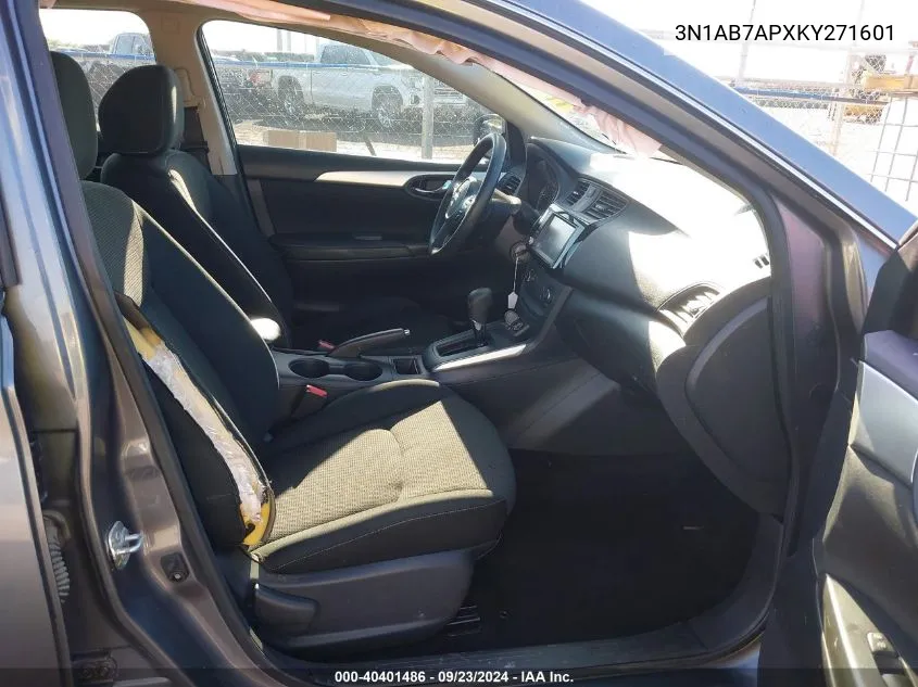 3N1AB7APXKY271601 2019 Nissan Sentra S