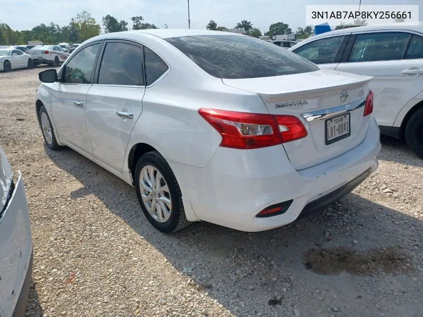 2019 Nissan Sentra S VIN: 3N1AB7AP8KY256661 Lot: 40408167