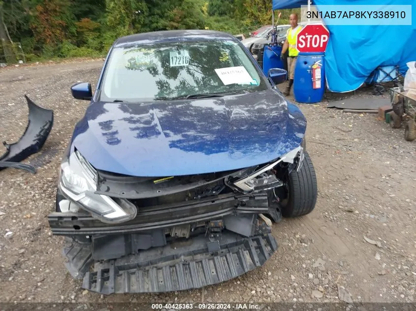 3N1AB7AP8KY338910 2019 Nissan Sentra Sv