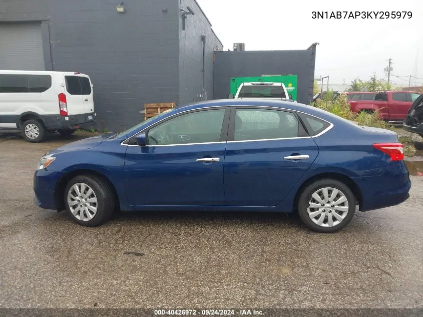 3N1AB7AP3KY295979 2019 Nissan Sentra S/Sl/Sr/Sv