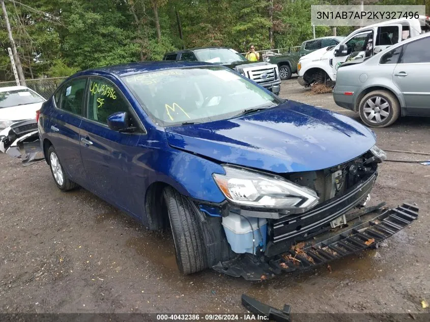 2019 Nissan Sentra Sv VIN: 3N1AB7AP2KY327496 Lot: 40432386