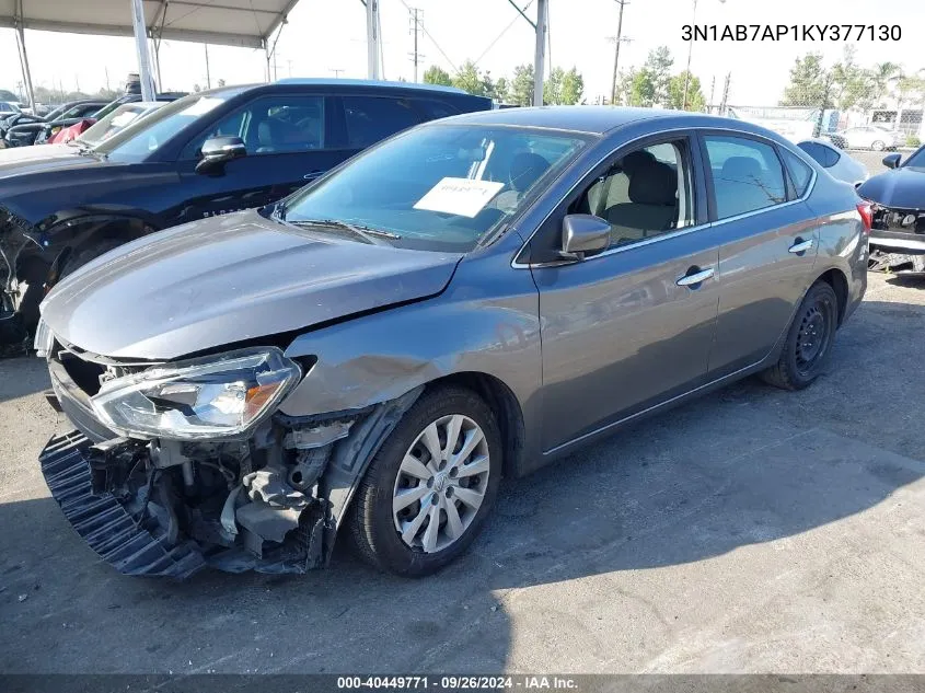 3N1AB7AP1KY377130 2019 Nissan Sentra S/Sv/Sr/Sl