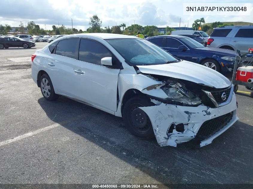 3N1AB7AP1KY330048 2019 Nissan Sentra S/Sv/Sr/Sl