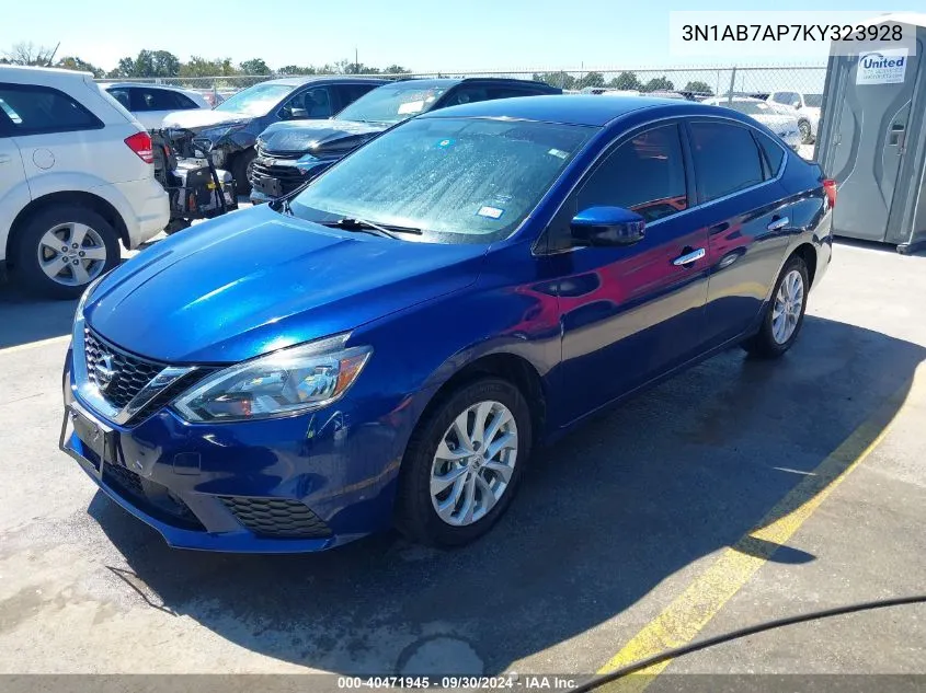 2019 Nissan Sentra Sv VIN: 3N1AB7AP7KY323928 Lot: 40471945