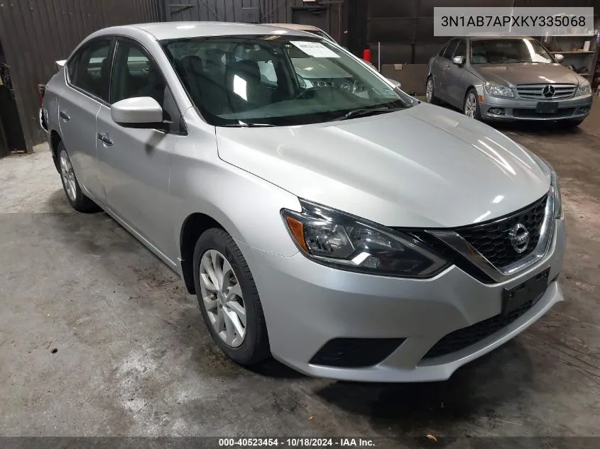 2019 Nissan Sentra Sv VIN: 3N1AB7APXKY335068 Lot: 40523454