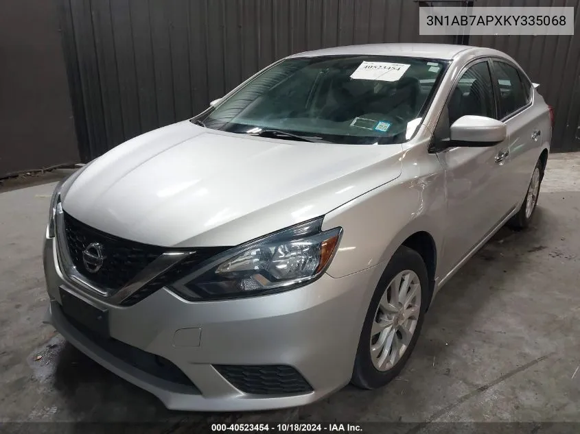 2019 Nissan Sentra Sv VIN: 3N1AB7APXKY335068 Lot: 40523454