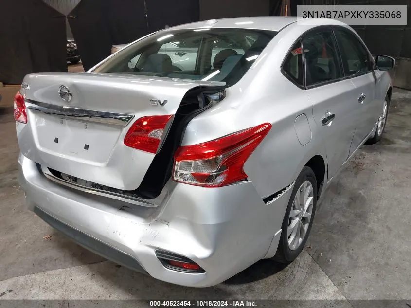 2019 Nissan Sentra Sv VIN: 3N1AB7APXKY335068 Lot: 40523454