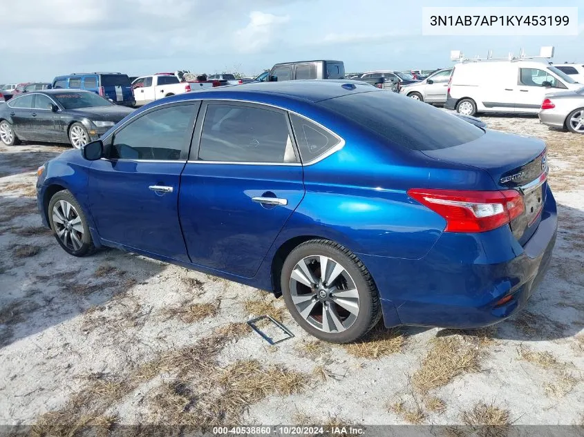 2019 Nissan Sentra S/Sv/Sr/Sl VIN: 3N1AB7AP1KY453199 Lot: 40538860