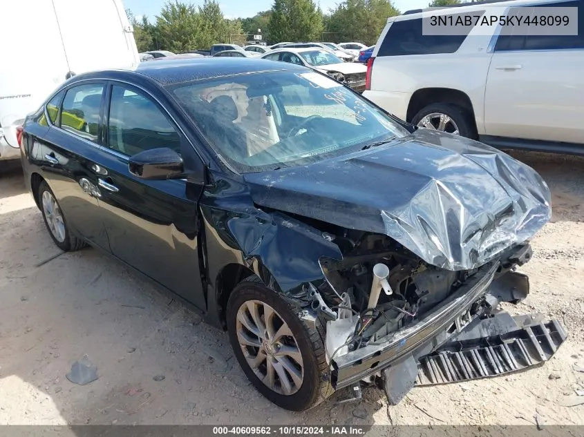 2019 Nissan Sentra Sv VIN: 3N1AB7AP5KY448099 Lot: 40609562