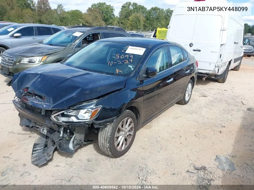 2019 Nissan Sentra Sv VIN: 3N1AB7AP5KY448099 Lot: 40609562