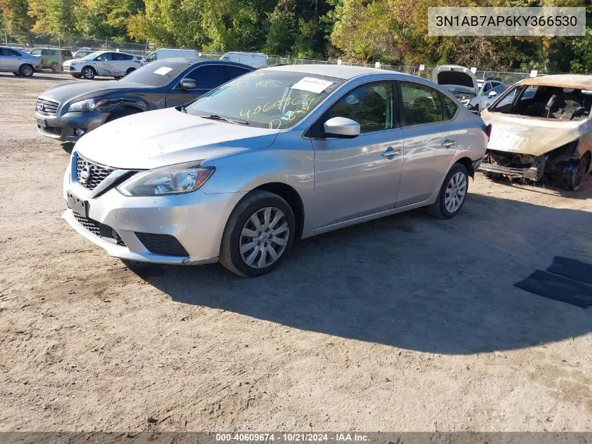 2019 Nissan Sentra S/Sv/Sr/Sl VIN: 3N1AB7AP6KY366530 Lot: 40609674