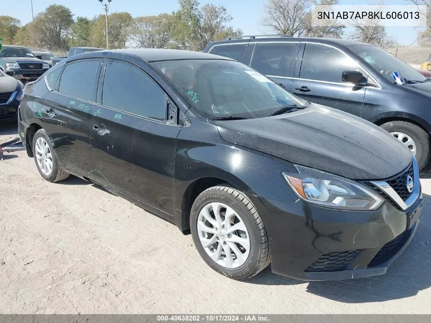 2019 Nissan Sentra Sv VIN: 3N1AB7AP8KL606013 Lot: 40638202