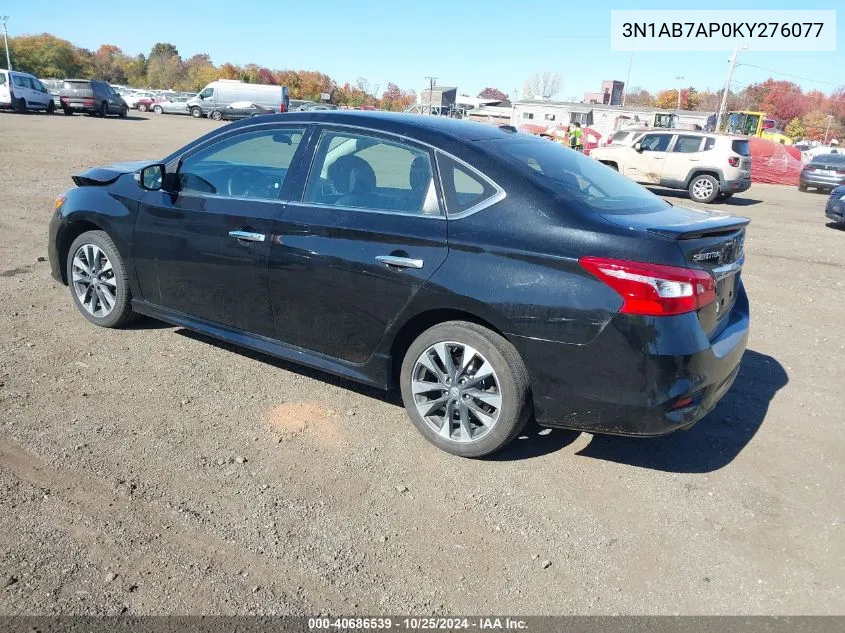 2019 Nissan Sentra Sr VIN: 3N1AB7AP0KY276077 Lot: 40686539