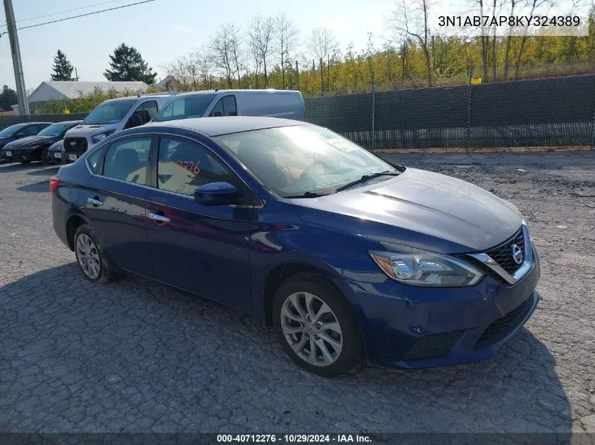 2019 Nissan Sentra Sv VIN: 3N1AB7AP8KY324389 Lot: 40712276