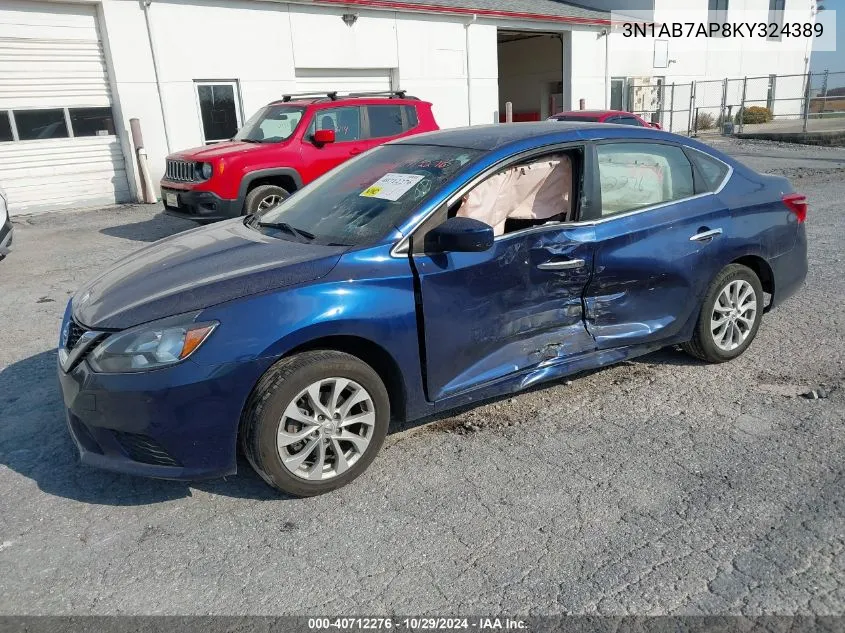 3N1AB7AP8KY324389 2019 Nissan Sentra Sv