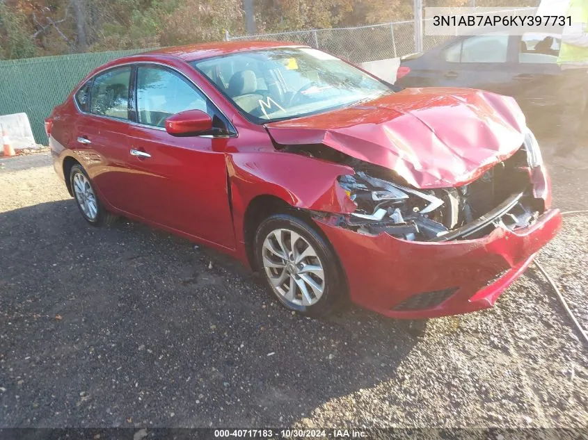 3N1AB7AP6KY397731 2019 Nissan Sentra Sv