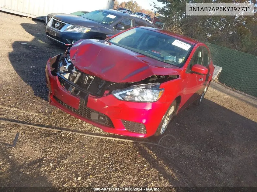 3N1AB7AP6KY397731 2019 Nissan Sentra Sv