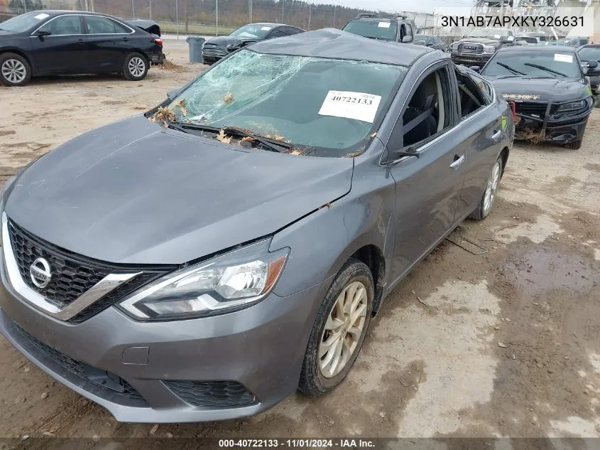 3N1AB7APXKY326631 2019 Nissan Sentra Sv