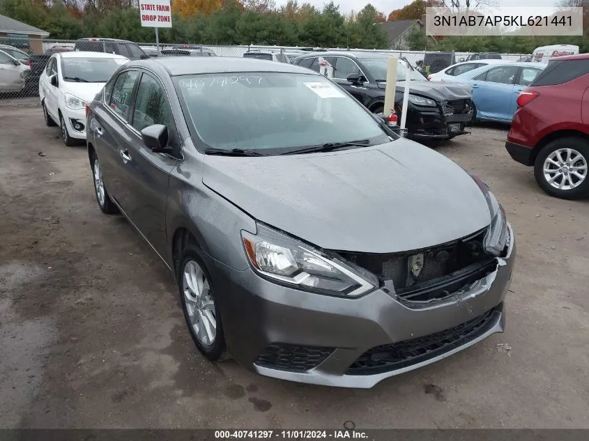 2019 Nissan Sentra Sv VIN: 3N1AB7AP5KL621441 Lot: 40741297