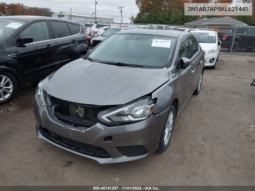 2019 Nissan Sentra Sv VIN: 3N1AB7AP5KL621441 Lot: 40741297