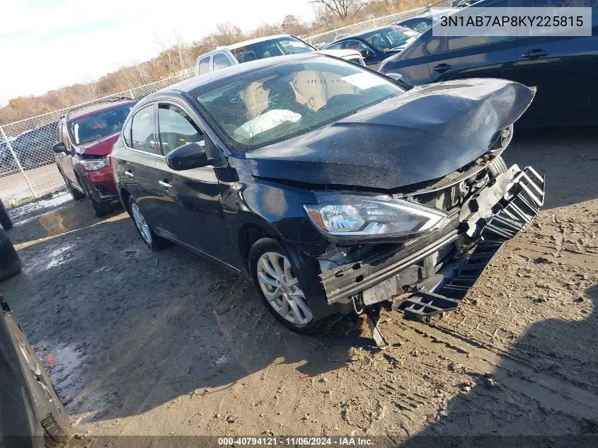 2019 Nissan Sentra Sv VIN: 3N1AB7AP8KY225815 Lot: 40794121