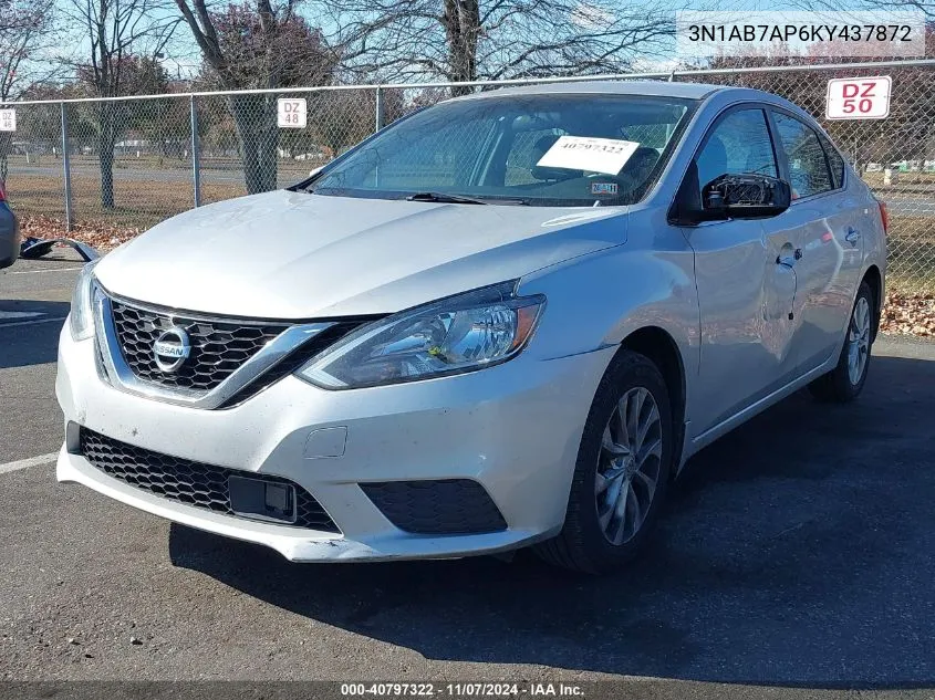 2019 Nissan Sentra Sv VIN: 3N1AB7AP6KY437872 Lot: 40797322