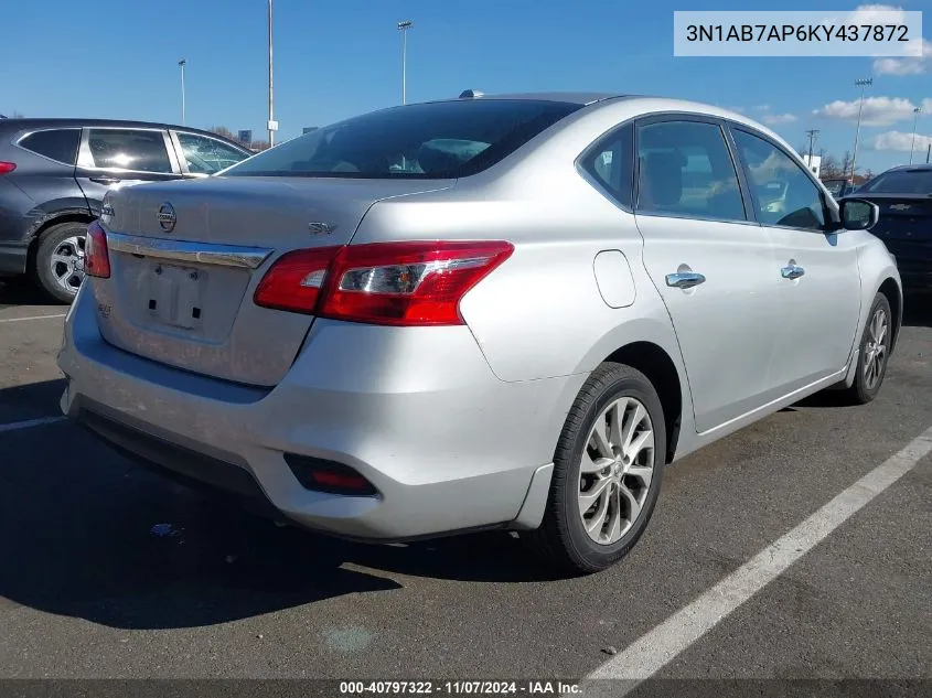 2019 Nissan Sentra Sv VIN: 3N1AB7AP6KY437872 Lot: 40797322