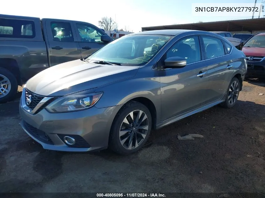 2019 Nissan Sentra Sr Turbo VIN: 3N1CB7AP8KY277972 Lot: 40805095