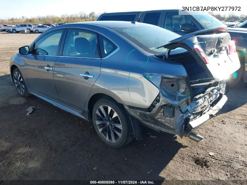 2019 Nissan Sentra Sr Turbo VIN: 3N1CB7AP8KY277972 Lot: 40805095