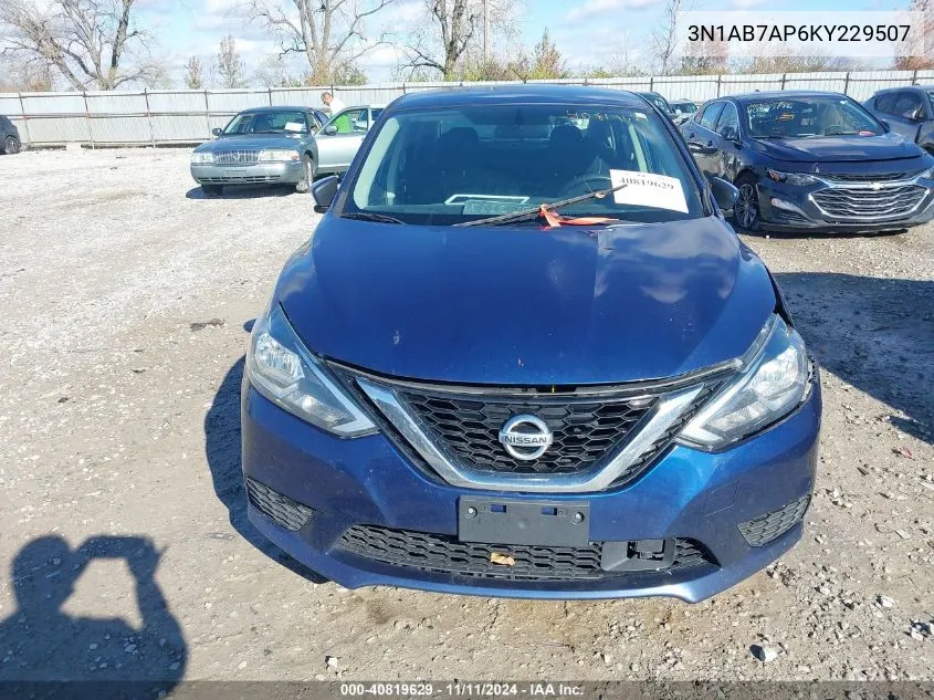 2019 Nissan Sentra S VIN: 3N1AB7AP6KY229507 Lot: 40819629