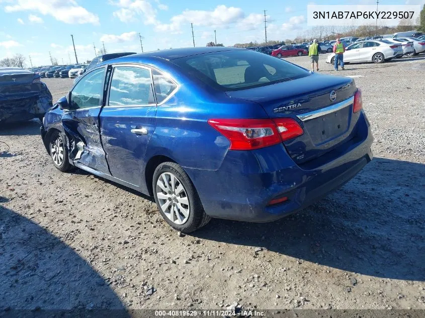 2019 Nissan Sentra S VIN: 3N1AB7AP6KY229507 Lot: 40819629