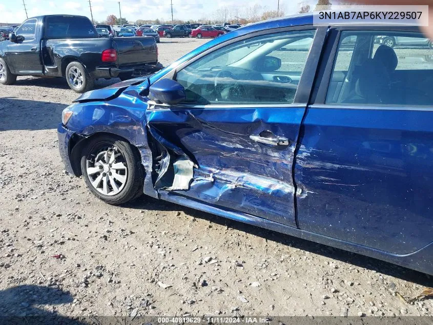 2019 Nissan Sentra S VIN: 3N1AB7AP6KY229507 Lot: 40819629