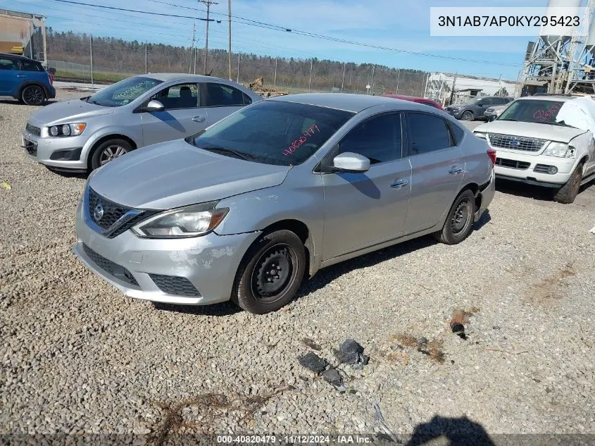 2019 Nissan Sentra S VIN: 3N1AB7AP0KY295423 Lot: 40820479