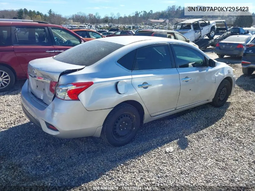 2019 Nissan Sentra S VIN: 3N1AB7AP0KY295423 Lot: 40820479